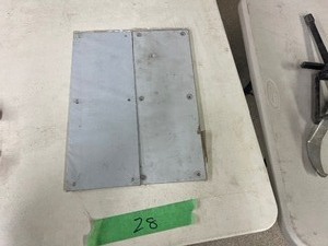 lot 28 image: 2) 16 X 6 STAINLESS PUSH PLATES