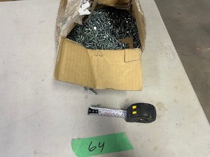 lot 64 image: 16LBS OF 14 X 1 HEX HEAD LAG SCREWS ZINC COATED