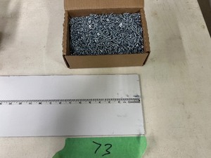 lot 73 image: 9LBS #6 X 58 PHILLIPS FLAT HEAD WS ZINC
