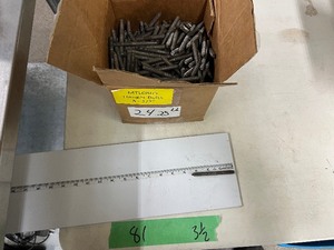 lot 81 image: 24LBS 3-12 HANGER BOLTS