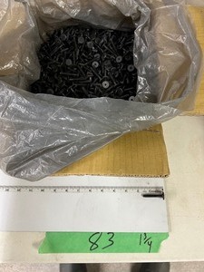 lot 83 image: 24LBS 14-20 X 1-34 JOINT CONNECTOR BOLTS BLACK OXIDE