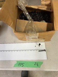 lot 105 image: 32LBS 14-20 X 2-12 BRONZE CONNECTOR BOLTS