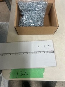 lot 122 image: 5500  6 X 58 PHILLIPS FLAT HEAD WOOD SCREW ZINC