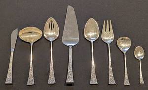 lot 7A image: Reed and Barton Tapestry Sterling Silver Serving Utensils