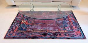lot 4 image: Colorful Vintage Accent Rug