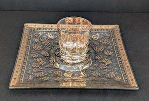 lot 75 image: Georges Briard Gold Platter and Cup