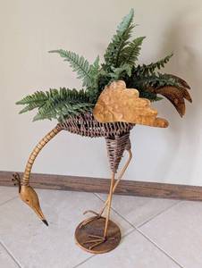 lot 78 image: Vintage Crane Plant Stand