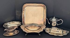 lot 109 image: Vintage Silver Plated Servingware