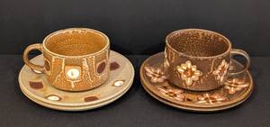 lot 124 image: Pair of Vintage Stoneware Mugs