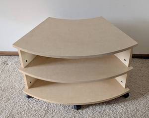 lot 168 image: Blonde Wood Entertainment Stand
