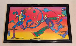 lot 12 image: Framed Peter Max NYC Marathon Print