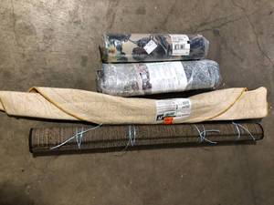 lot 33 image: Lot of Assorted Rugs Various Models and Sizes Customer Returns See Pictures