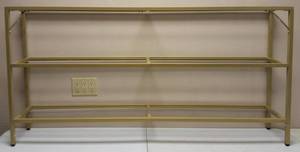 MAHANCRIS  Console Table 9.4D x 63W x 31.5H (3 Shelves High) NEW