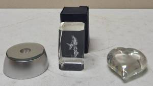 Paper Weights and a Pedestal