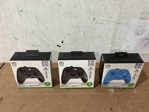 lot 248 image: LOT OF 3 PowerA Wired Controller