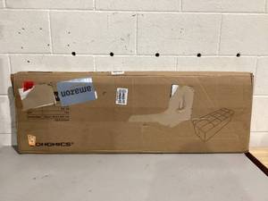 lot 496 image: SONGMICS Storage Ottoman Bench, Foldable Ottoman Foot Rest, 15 x 43 x 15 Inches