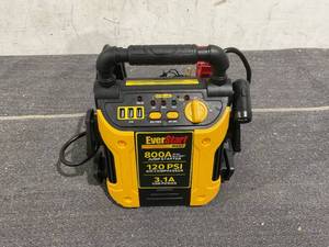 lot 102 image: EverStart 800 Peak Amp Jump Starter with 120 PSI Compressor, Pivoting LED Light, 3X USB Ports