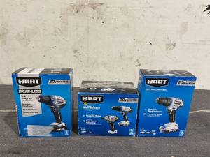 lot 109 image: LOT OF 3 Hart DrillDriver Kit