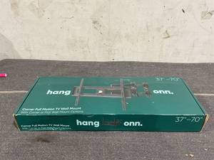 lot 112 image: Onn. Corner Full Motion TV Mount 37-70