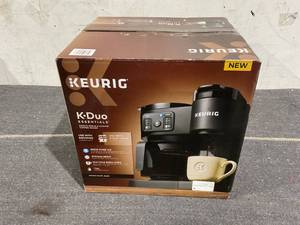 lot 119 image: Keurig K-Duo Essentials, Hot & Iced Single-Serve K-Cup Pod Coffee Maker & Carafe