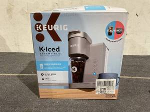 lot 127 image: Keurig K-Iced Essentials, Gray Iced and Hot Single-Serve K-Cup Pod Coffee Maker