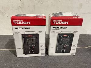 lot 129 image: LOT OF 2 Hyper Tough 1500W Milkhouse Utility Heater