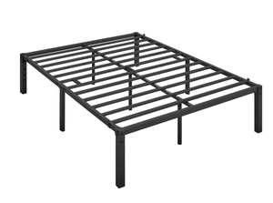 lot 482 image: Yaheetech Queen Metal Platform Bed Frame with Heavy Duty Steel Slat Support