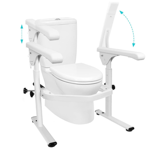 lot 486 image: Heavy Duty Toilet Safety Frames Rails with Arms,Easy Installation