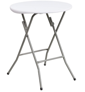 lot 494 image: Flash Furniture Elon 2 Round All-Occasion Plastic Folding Event Table
