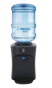lot 625 image: Primo Water Countertop Dispenser Top Loading, Room Temperature, Black, 3 or 5 Gallon