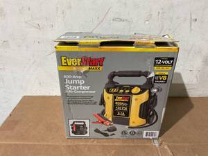 lot 284 image: EverStart 800 Peak Amp Jump Starter with 120 PSI Compressor, Pivoting LED Light, 3X USB Ports