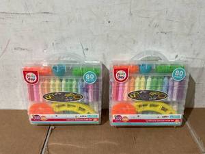 lot 295 image: LOT OF 2 80PCS Play Day Ultimate Sidewalk Chalk Set