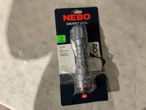 lot 392 image: NEBO Davinci 800 Lumen LED Gray Rechargeable Handheld Flashlight