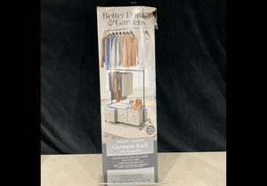 lot 396 image: Better Homes & Gardens 2 Tier Garment Rack with 3 Drawer Closet Organizer