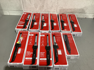 lot 537 image: LOT OF 11 Revlon Curling Irons
