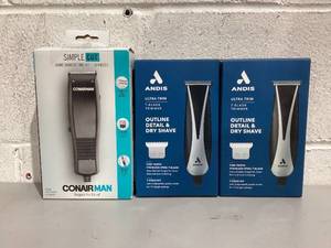 lot 554 image: LOT OF 3 Mens Trimmers Kit