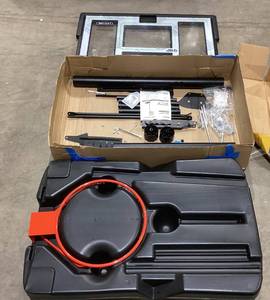lot 671 image: Lifetime New Adjustable Portable Basketball Hoop, 46 Polycarbonate (90584)