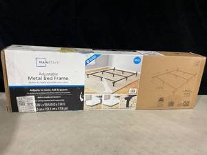 lot 450 image: Mainstays 7 TwinFullQueen Size Adjustable Metal Bed Frame