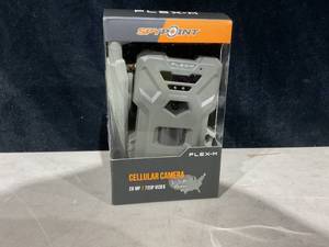 lot 471 image: SPYPOINT Flex Cellular Trail Camera - Dual-Sim LTE,1080p Videos, 33MP Photos,Night Vision 4 LED Infrared Flash