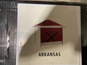 lot 170 image: Logo Brands Officially Licensed Pagoda Canopy Arkansas Razorbacks