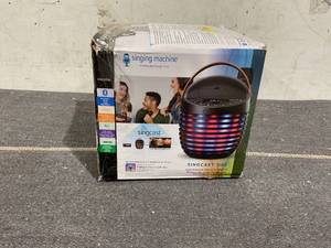 lot 175 image: Singing Machine SMC2020 SingCast One - Video Casting Karaoke System with Bluetooth, Light Show & Voice Changing Effects