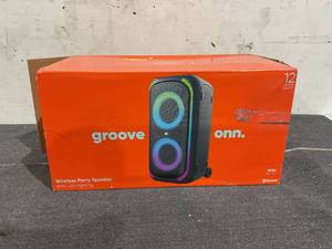 lot 52 image: Onn. Wireless Party Speaker with LED Lighting