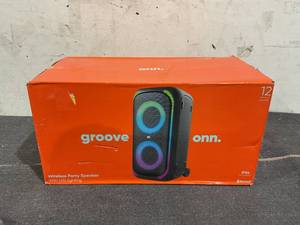 lot 55 image: Onn. Wireless Party Speaker with LED Lighting