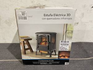 lot 64 image: Mainstays 2-Setting 3D Electric Stove Heater