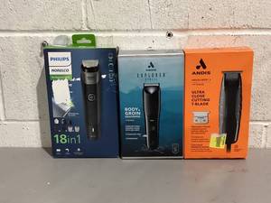 lot 562 image: LOT OF 3 Trimmers and Clippers Kit