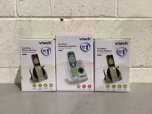 lot 588 image: LOT OF 3 Vtech Phone System