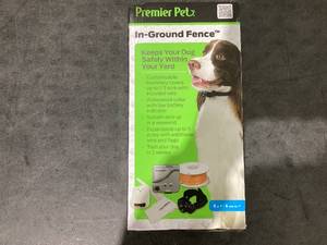 lot 701 image: Premier Pet In-Ground Fence for Dogs Customizable .33 Acre Barrier, In-Ground Electric Fence, Waterproof Collar, Tone & Static Correction, Expandable- Add Pets & Coverage Area Up to 5 Acres