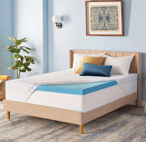 lot 725 image: Serta 3 Cool Nights Gel Memory Foam Mattress Topper Queen