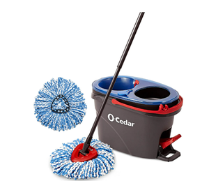 lot 736 image: O-Cedar EasyWring RinseClean Spin Mop & Bucket Floor Cleaning System