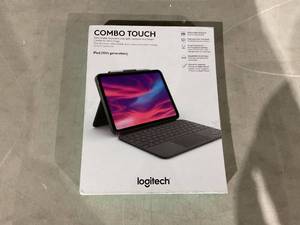 lot 307 image: Logitech Combo Touch Detachable 10th Gen iPad Keyboard Case with Large Precision Trackpad